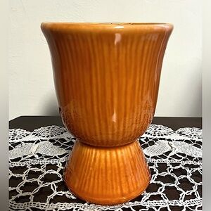Roseville Vintage Orange Vase 6” Tall
